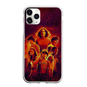 Чехол для iPhone 11 Pro матовый с принтом STRANGER THINGS - 3 сезон в Ухте, Силикон |  | 011 | down | eleven | netflix | season | series | strange | stranger | things | upside | дела | дина | загадочные | монстр | монстры | одиннадцать | очень | сезон | сериал | сериалы | события | странные | ужасы