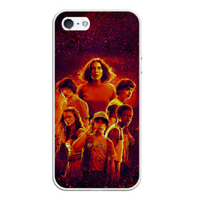 Чехол для iPhone 5/5S матовый с принтом STRANGER THINGS - 3 сезон в Ухте, Силикон | Область печати: задняя сторона чехла, без боковых панелей | 011 | down | eleven | netflix | season | series | strange | stranger | things | upside | дела | дина | загадочные | монстр | монстры | одиннадцать | очень | сезон | сериал | сериалы | события | странные | ужасы
