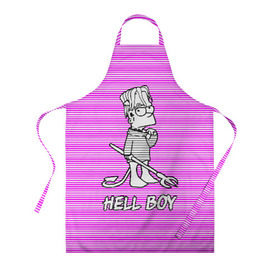 Фартук 3D с принтом Lil Peep (Hell Boy) в Ухте, 100% полиэстер | общий размер — 65 х 85 см, ширина нагрудника — 26 см, горловина — 53 см, длина завязок — 54 см, общий обхват в поясе — 173 см. Принт на завязках и на горловине наносится с двух сторон, на основной части фартука — только с внешней стороны | alone | boy | hell | hell boy | lil | lil peep | peep | rap | sad | лил пип | маленький пип | пип | реп | рэп