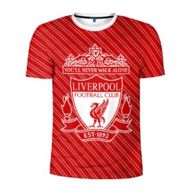 Мужская футболка 3D спортивная с принтом Liverpool (6) в Ухте, 100% полиэстер с улучшенными характеристиками | приталенный силуэт, круглая горловина, широкие плечи, сужается к линии бедра | 