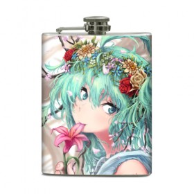 Фляга с принтом Hatsune Miku в Ухте, металлический корпус | емкость 0,22 л, размер 125 х 94 мм. Виниловая наклейка запечатывается полностью | Тематика изображения на принте: anime | character | geisha | hatsune miku | japan | kimono | manga | style | аниме | вокалоид | девушки | манга | мульт | оружие | сёдзё | сериал | хатсуне мику