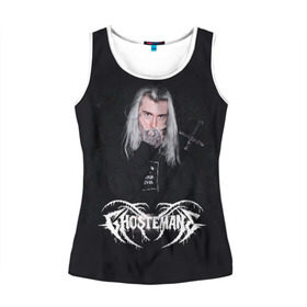 Женская майка 3D с принтом GHOSTEMANE в Ухте, 100% полиэстер | круглая горловина, прямой силуэт, длина до линии бедра | eric whitney | ghostemane