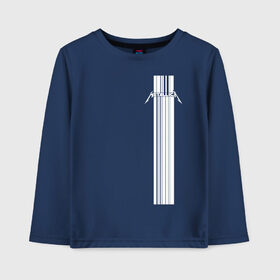 Детский лонгслив хлопок с принтом Metallica в Ухте, 100% хлопок | круглый вырез горловины, полуприлегающий силуэт, длина до линии бедер | metalica | metallica | группа | джеймс хэтфилд | кирк хэмметт | ларс ульрих | метал | металика | металлика | миталика | музыка | роберт трухильо | рок | трэш | трэшметал | хард | хеви