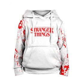 Детская толстовка 3D с принтом STRANGER THINGS в Ухте, 100% полиэстер | двухслойный капюшон со шнурком для регулировки, мягкие манжеты на рукавах и по низу толстовки, спереди карман-кенгуру с мягким внутренним слоем | stranger things | очень странные дела