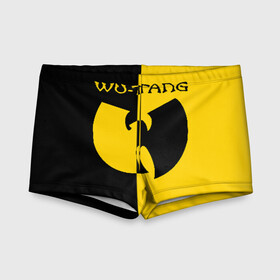 Детские купальные плавки 3D с принтом WU TANG CLAN в Ухте, Полиэстер 85%, Спандекс 15% | Слитный крой, подклад по переду изделия, узкие бретели | wu tang | wu tang clan | ву танг | ву танг клан