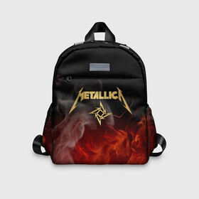 Детский рюкзак 3D с принтом METALLICA в Ухте, 100% полиэстер | лямки с регулируемой длиной, сверху петелька, чтобы рюкзак можно было повесить на вешалку. Основное отделение закрывается на молнию, как и внешний карман. Внутри дополнительный карман. По бокам два дополнительных кармашка | metallica | rock | джеймс хэтфилд | джейсон ньюстед | дэйв мастейн | кирк хэмметт | клифф бёртон | ларс ульрих | металлика | музыка | роберт трухильо | рок