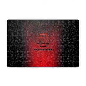 Пазл магнитный 126 элементов с принтом Rammstein. в Ухте, полимерный материал с магнитным слоем | 126 деталей, размер изделия —  180*270 мм | 