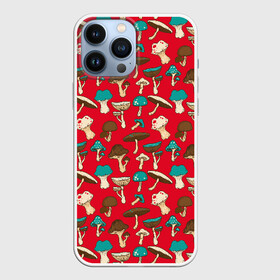 Чехол для iPhone 13 Pro Max Грибы: в Ухте,  |  | art | beautiful | drawing | mushrooms | poisonous | pop art | toadstools | грибы | искусство | красивые | мухоморы | поганки | поп   арт | рисунок | ядовитые