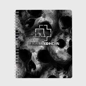 Тетрадь с принтом Rammstein в Ухте, 100% бумага | 48 листов, плотность листов — 60 г/м2, плотность картонной обложки — 250 г/м2. Листы скреплены сбоку удобной пружинной спиралью. Уголки страниц и обложки скругленные. Цвет линий — светло-серый
 | du hast | heavy | herzeleid | metal | mutter | rammstein | reise | rosenrot | sehnsucht | till lindemann | группа | метал | рамштайн | рок | тилль линдеманн | хард