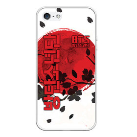 Чехол для iPhone 5/5S матовый BTS: в Ухте, Силикон | Область печати: задняя сторона чехла, без боковых панелей | bangtan | bighit | boy | fake love | j hope | jimin | jin | jungkook | korea | kpop | live | luv | mic drop | rm | suga | v | with | бтс | кей | поп