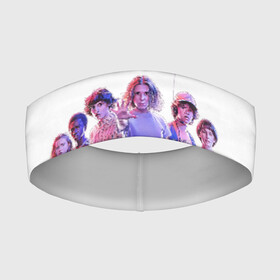 Повязка на голову 3D с принтом Stranger Things 3 в Ухте,  |  | stranger things | очень странные дела