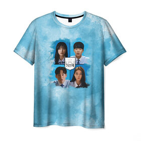 Мужская футболка 3D с принтом Ученики в Ухте, 100% полиэфир | прямой крой, круглый вырез горловины, длина до линии бедер | 