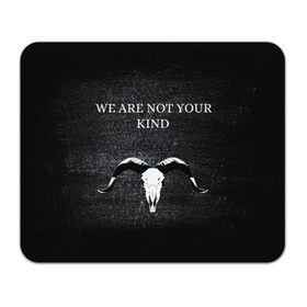 Коврик для мышки прямоугольный WE ARE NOT YOUR KIND: в Ухте, натуральный каучук | размер 230 х 185 мм; запечатка лицевой стороны | metal | nu metal | slipknot | we are not your kind | метал | металл | ню метал | слипкнот