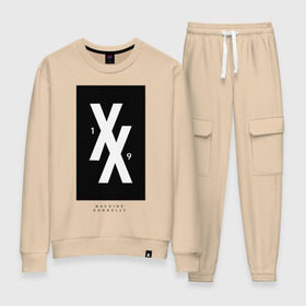 Женский костюм хлопок MACHINE GUN KELLY: в Ухте, 100% хлопок | на свитшоте круглая горловина, мягкая резинка по низу. Брюки заужены к низу, на них два вида карманов: два