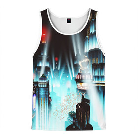 Мужская майка 3D с принтом BIOSHOCK в Ухте, 100% полиэстер | круглая горловина, приталенный силуэт, длина до линии бедра. Пройма и горловина окантованы тонкой бейкой | Тематика изображения на принте: bioshock | bioshock infinite | биошок | букер | элизабет