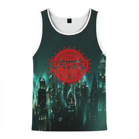 Мужская майка 3D с принтом BIOSHOCK в Ухте, 100% полиэстер | круглая горловина, приталенный силуэт, длина до линии бедра. Пройма и горловина окантованы тонкой бейкой | Тематика изображения на принте: bioshock | bioshock infinite | биошок | букер | элизабет