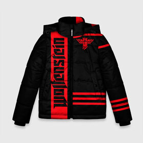 Зимняя куртка для мальчиков 3D с принтом Wolfenstein в Ухте, ткань верха — 100% полиэстер; подклад — 100% полиэстер, утеплитель — 100% полиэстер | длина ниже бедра, удлиненная спинка, воротник стойка и отстегивающийся капюшон. Есть боковые карманы с листочкой на кнопках, утяжки по низу изделия и внутренний карман на молнии. 

Предусмотрены светоотражающий принт на спинке, радужный светоотражающий элемент на пуллере молнии и на резинке для утяжки | castle | the new order | wolfenstein | би джей | бласковиц | боевик | волчий | вольфенштейн | иззи | камень | новый порядок | стелс | уильям | фюрер | экшен