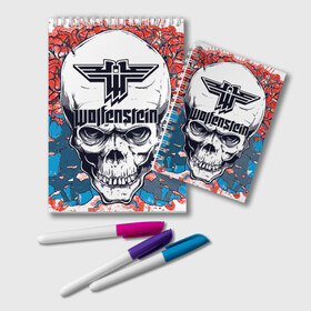 Блокнот Wolfenstein: в Ухте, 100% бумага | 48 листов, плотность листов — 60 г/м2, плотность картонной обложки — 250 г/м2. Листы скреплены удобной пружинной спиралью. Цвет линий — светло-серый
 | castle | the new order | wolfenstein | би джей | бласковиц | боевик | волчий | вольфенштейн | иззи | камень | новый порядок | стелс | уильям | фюрер | экшен