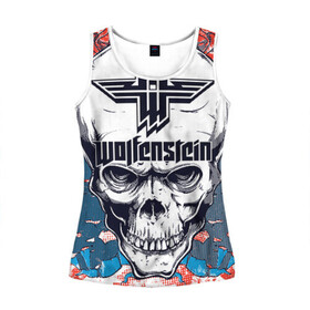 Женская майка 3D Wolfenstein: в Ухте, 100% полиэстер | круглая горловина, прямой силуэт, длина до линии бедра | castle | the new order | wolfenstein | би джей | бласковиц | боевик | волчий | вольфенштейн | иззи | камень | новый порядок | стелс | уильям | фюрер | экшен