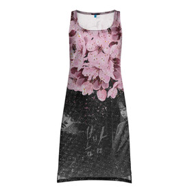 Платье-майка 3D с принтом One Spring Night в Ухте, 100% полиэстер | полуприлегающий силуэт, широкие бретели, круглый вырез горловины, удлиненный подол сзади. | весеняяночь | героисериалов | дорама | кимчжунхан | корейский | корейскийсериал | сериал | ханджимин