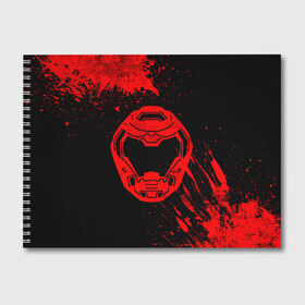 Альбом для рисования с принтом DOOM - Шлем в Ухте, 100% бумага
 | матовая бумага, плотность 200 мг. | 2019 | bethesda | demon | doom | eternal | ethernal | game | games | logo | monster | runes | демон | дум | дуум | етернал | игра | игры | какодемон | кровь | лого | логотип | монстр | монстры | руны | символ | этернал