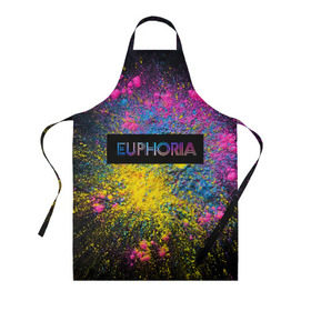 Фартук 3D сериал Euphoria: в Ухте, 100% полиэстер | общий размер — 65 х 85 см, ширина нагрудника — 26 см, горловина — 53 см, длина завязок — 54 см, общий обхват в поясе — 173 см. Принт на завязках и на горловине наносится с двух сторон, на основной части фартука — только с внешней стороны | zendaya | зендея | ру беннетт | сериал euphoria | эйфория