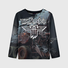 Детский лонгслив 3D Wolfenstein: в Ухте, 100% полиэстер | длинные рукава, круглый вырез горловины, полуприлегающий силуэт
 | castle | the new order | wolfenstein | би джей | бласковиц | боевик | волчий | вольфенштейн | иззи | камень | новый порядок | стелс | уильям | фюрер | экшен