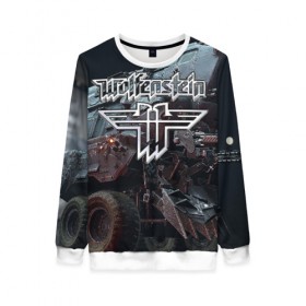 Женский свитшот 3D Wolfenstein: в Ухте, 100% полиэстер с мягким внутренним слоем | круглый вырез горловины, мягкая резинка на манжетах и поясе, свободная посадка по фигуре | castle | the new order | wolfenstein | би джей | бласковиц | боевик | волчий | вольфенштейн | иззи | камень | новый порядок | стелс | уильям | фюрер | экшен