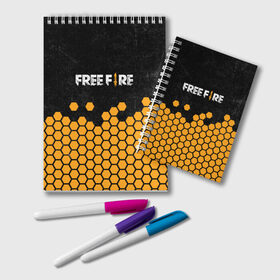 Блокнот с принтом GARENA FREE FIRE в Ухте, 100% бумага | 48 листов, плотность листов — 60 г/м2, плотность картонной обложки — 250 г/м2. Листы скреплены удобной пружинной спиралью. Цвет линий — светло-серый
 | free fire | garena free fire | гарена 3 | гарена фри | гарена фри фаер | гарено. | игра garena