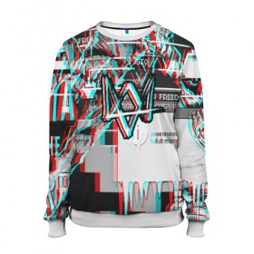 Женский свитшот 3D с принтом WATCH DOGS GLITCH в Ухте, 100% полиэстер с мягким внутренним слоем | круглый вырез горловины, мягкая резинка на манжетах и поясе, свободная посадка по фигуре | ded sec | hacker | legion | watch dogs | watch dogs 2 | watch dogs legion | легион | хакер