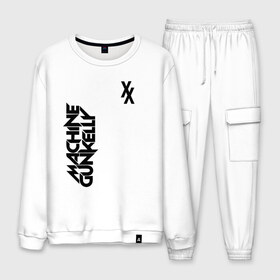 Мужской костюм хлопок MACHINE GUN KELLY: в Ухте, 100% хлопок | на свитшоте круглая горловина, мягкая резинка по низу. Брюки заужены к низу, на них два вида карманов: два “обычных” по бокам и два объемных, с клапанами, расположенные ниже линии бедра. Брюки с мягкой трикотажной резинкой на поясе и по низу штанин. В поясе для дополнительного комфорта — широкие завязки | colson | diablo | gun | hotel | kelly | mgk | ган | келли | колсон | машин | мгк | мджикей