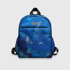 Детский рюкзак 3D с принтом Sekiro в Ухте, 100% полиэстер | лямки с регулируемой длиной, сверху петелька, чтобы рюкзак можно было повесить на вешалку. Основное отделение закрывается на молнию, как и внешний карман. Внутри дополнительный карман. По бокам два дополнительных кармашка | sekiro | shadows die twice | секиро | сэкиро