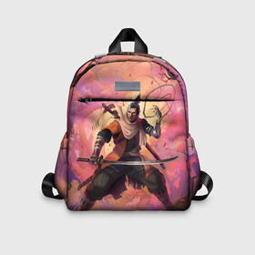 Детский рюкзак 3D с принтом Секиро в Ухте, 100% полиэстер | лямки с регулируемой длиной, сверху петелька, чтобы рюкзак можно было повесить на вешалку. Основное отделение закрывается на молнию, как и внешний карман. Внутри дополнительный карман. По бокам два дополнительных кармашка | sekiro | shadows die twice | секиро | сэкиро