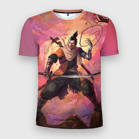 Мужская футболка 3D спортивная с принтом Секиро в Ухте, 100% полиэстер с улучшенными характеристиками | приталенный силуэт, круглая горловина, широкие плечи, сужается к линии бедра | sekiro | shadows die twice | секиро | сэкиро