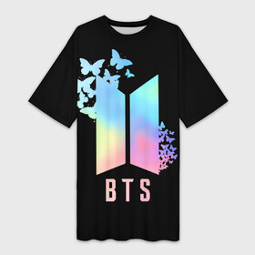 Платье-футболка 3D с принтом BTS в Ухте,  |  | bangtan boys | beyond the scene | bts | k pop | kpop | love yourself | бтс | к поп