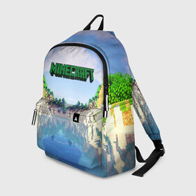 Рюкзак 3D с принтом MINECRAFT в Ухте, 100% полиэстер | лямки с регулируемой длиной, сверху петелька, чтобы рюкзак можно было повесить на вешалку. Основное отделение закрывается на молнию, как и внешний карман. Внутри два дополнительных кармана, один из которых закрывается на молнию. По бокам два дополнительных кармашка | craft | creeper | dungeon | dungeons | earth | game | logo | mine | minecraft | mobile | online | дунгеонс | земля | зомбиы | игра | крипер | лого | майкрафт | майнкрафт | мобайл | онлайн | подземелье | подземелья