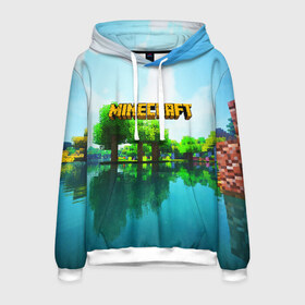 Мужская толстовка 3D с принтом MINECRAFT в Ухте, 100% полиэстер | двухслойный капюшон со шнурком для регулировки, мягкие манжеты на рукавах и по низу толстовки, спереди карман-кенгуру с мягким внутренним слоем. | craft | creeper | dungeon | dungeons | earth | game | logo | mine | minecraft | mobile | online | дунгеонс | земля | зомбиы | игра | крипер | лого | майкрафт | майнкрафт | мобайл | онлайн | подземелье | подземелья