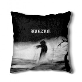 Подушка 3D с принтом Burzum в Ухте, наволочка – 100% полиэстер, наполнитель – холлофайбер (легкий наполнитель, не вызывает аллергию). | состоит из подушки и наволочки. Наволочка на молнии, легко снимается для стирки | burz | burzum | byelobog | cymophane | darkthrone | deathlike silence | mayhem | misanthropy | old funeral | блэк метал | бурзум | бурзун | варг викернес | дарк эмбиент | метал | тьма