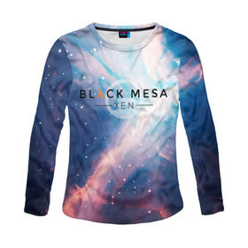 Женский лонгслив 3D с принтом HALF-LIFE - Black Mesa: XEN в Ухте, 100% полиэстер | длинные рукава, круглый вырез горловины, полуприлегающий силуэт | black | counter | csgo | freeman | gordon | half | half life | halflife | lambda | life | logo | mesa | portal | strike | xen | гордон | контр | лайф | лого | портал | символ | страйк | фримен | халф | халф лайф | халфлайф