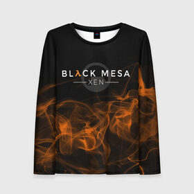 Женский лонгслив 3D с принтом HALF-LIFE - Black Mesa: XEN в Ухте, 100% полиэстер | длинные рукава, круглый вырез горловины, полуприлегающий силуэт | black | counter | csgo | freeman | gordon | half | half life | halflife | lambda | life | logo | mesa | portal | strike | xen | гордон | контр | лайф | лого | портал | символ | страйк | фримен | халф | халф лайф | халфлайф
