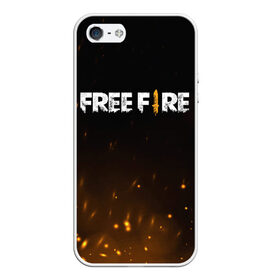 Чехол для iPhone 5/5S матовый с принтом FREE FIRE в Ухте, Силикон | Область печати: задняя сторона чехла, без боковых панелей | Тематика изображения на принте: battle | battlegrounds | fire | free | game | games | garena | logo | mobile | royale | батлграунд | битва | гарена | гарено | игра | игры | королевская | лого | логотип | мобайл | онлайн | символ | фаер | фаир | фри