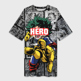 Платье-футболка 3D Deku (Плашка переносная): в Ухте,  |  | boku no hero academia | midoriya izuku | my hero academia | академия | аниме | всемогущий | герой | деку | изуку мидория | костюм | манга | моя геройская академия