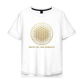 Мужская футболка хлопок Oversize с принтом BRING ME THE HORIZON в Ухте, 100% хлопок | свободный крой, круглый ворот, “спинка” длиннее передней части | bmth | bring me the horizon