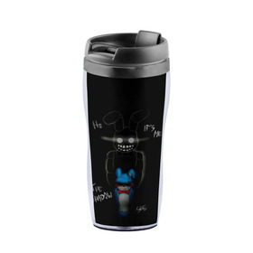 Термокружка-непроливайка с принтом Five Nights at Freddys в Ухте, внутренняя часть — пищевой пластик, наружная часть — прозрачный пластик, между ними — полиграфическая вставка с рисунком | объем — 350 мл, герметичная крышка | Тематика изображения на принте: 5 ночей с фредди | animation | bonnie | chica | five nights at freddys | fnaf | foxy | freddy | funny | horror | scary | бонни | майк | пять | ужас | фнаф | фокси | фредди | чика | шмидт