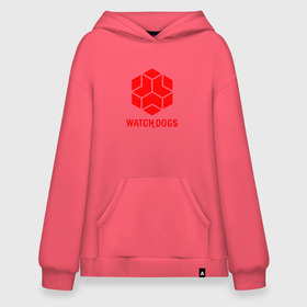 Худи SuperOversize хлопок с принтом WATCH DOGS в Ухте, 70% хлопок, 30% полиэстер, мягкий начес внутри | карман-кенгуру, эластичная резинка на манжетах и по нижней кромке, двухслойный капюшон
 | ded sec | hacker | legion | watch dogs | watch dogs 2 | watch dogs legion | легион | хакер