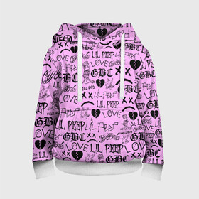 Детская толстовка 3D с принтом LIL PEEP LOGOBOMBING в Ухте, 100% полиэстер | двухслойный капюшон со шнурком для регулировки, мягкие манжеты на рукавах и по низу толстовки, спереди карман-кенгуру с мягким внутренним слоем | awful things | hell boy | lil peep | lil prince | клауд | клауд рэп | лил пип | пееп. | пост эмо | реп | репер | рэп | рэпер | трэп | хип хоп | эмо трэп
