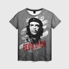 Женская футболка 3D с принтом Че Гевара в Ухте, 100% полиэфир ( синтетическое хлопкоподобное полотно) | прямой крой, круглый вырез горловины, длина до линии бедер | Тематика изображения на принте: che | che guevara | cuba | ernesto guevara | guerrilla | revolution | viva la | viva la revolution | история | куба | партизан | революция | свобода | че | че гевара | чегевара