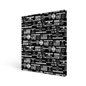 Холст квадратный с принтом RAMMSTEIN в Ухте, 100% ПВХ |  | metallica | rammstein | rock | металл | музыка | раммштайн | рок