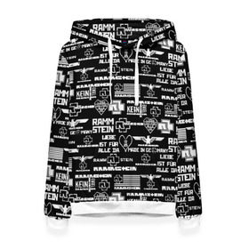 Женская толстовка 3D с принтом RAMMSTEIN в Ухте, 100% полиэстер  | двухслойный капюшон со шнурком для регулировки, мягкие манжеты на рукавах и по низу толстовки, спереди карман-кенгуру с мягким внутренним слоем. | metallica | rammstein | rock | металл | музыка | раммштайн | рок