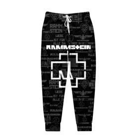 Мужские брюки 3D с принтом RAMMSTEIN в Ухте, 100% полиэстер | манжеты по низу, эластичный пояс регулируется шнурком, по бокам два кармана без застежек, внутренняя часть кармана из мелкой сетки | metallica | rammstein | rock | металл | музыка | раммштайн | рок